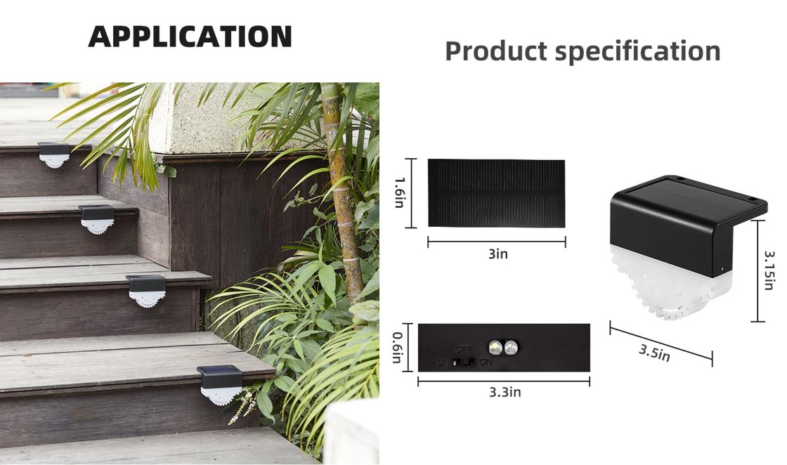 ギヤ形の太陽庭はLEDの塀ライトRGB多彩な階段塀ランプをつける
