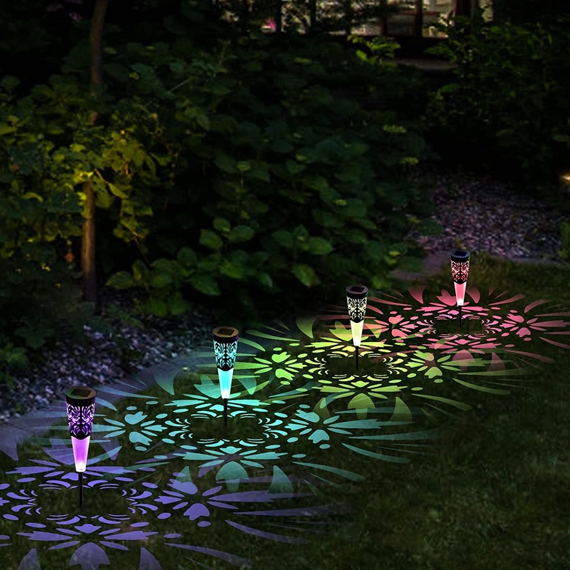 プラスチック 屋外装飾太陽光灯 太陽光パネル RGB 芝生 太陽光ガーデンライト