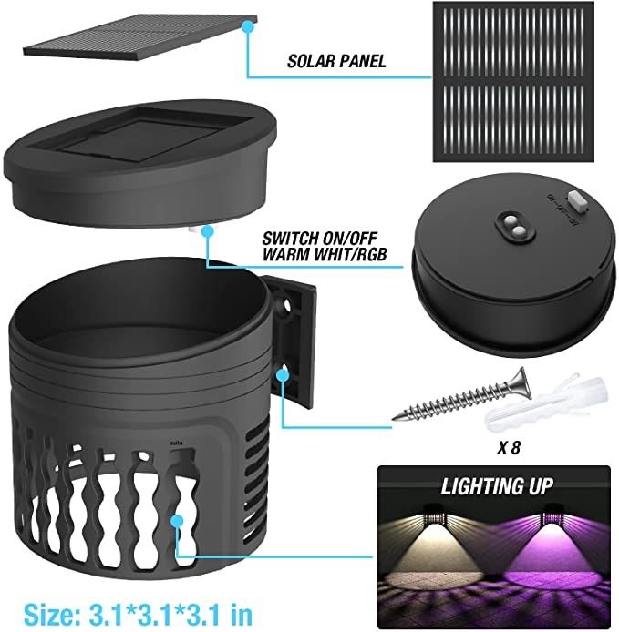 太陽光発電の多彩変形庭園光 芝生光 景観光 太陽光ガーデンランプ