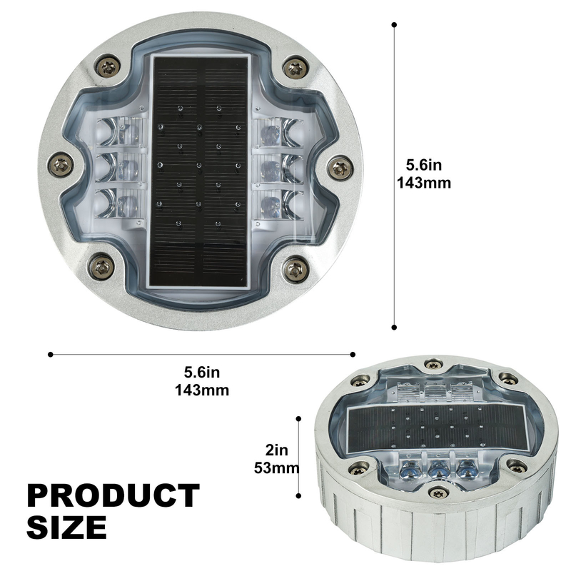 LED 太陽光道路 道路 安全 を 強化 する 色とりどりの 光源 を 備えた 道路 スタッド