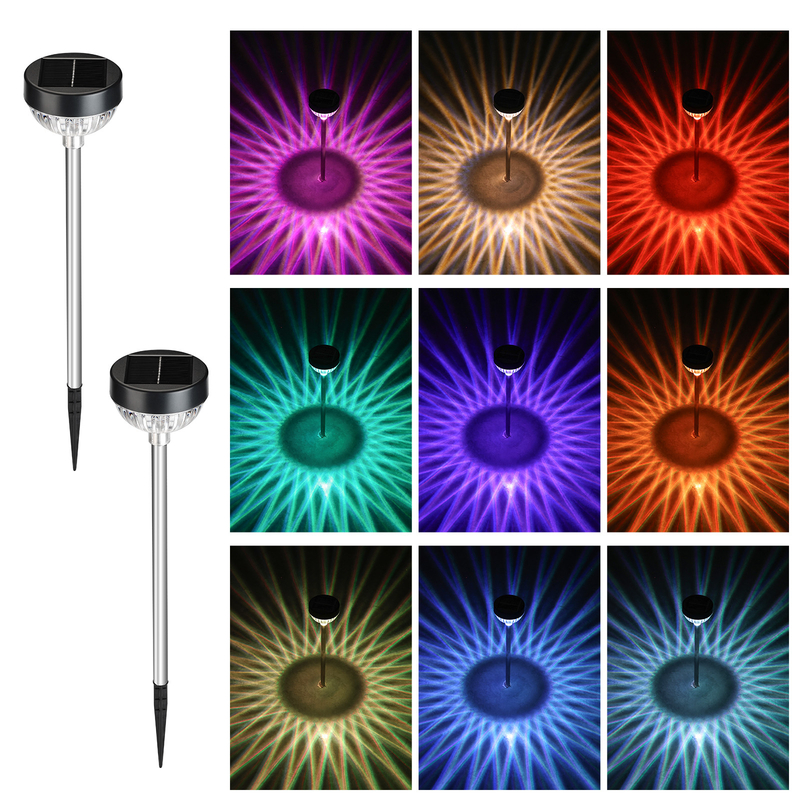 太陽光発電のLEDガーデンライト 安定した点滅と消去モード モノ結晶シリコンパネル