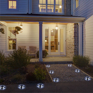 IP67 防水 太陽光 LED ドックライト LED デックランプ ステップ 歩道 階段 庭園 地面 道路