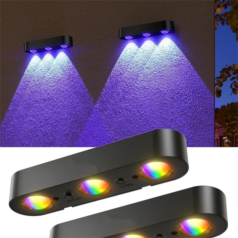 安定と呼吸オン/オフモードの黒い太陽光発電のLED装飾灯