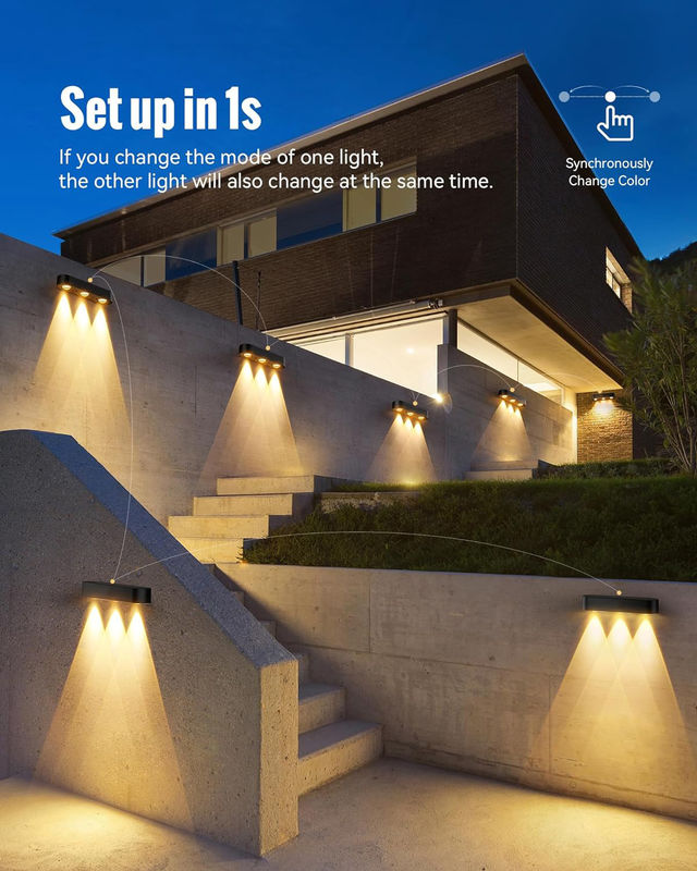 エコフレンドリーLED太陽光照明セット 屋外装飾用 8 台の太陽光照明 防水