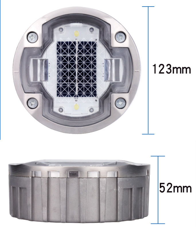 LED 太陽光道路スタッド 2V 防水 IP68 0.825KG 照明された道路安全マーカー