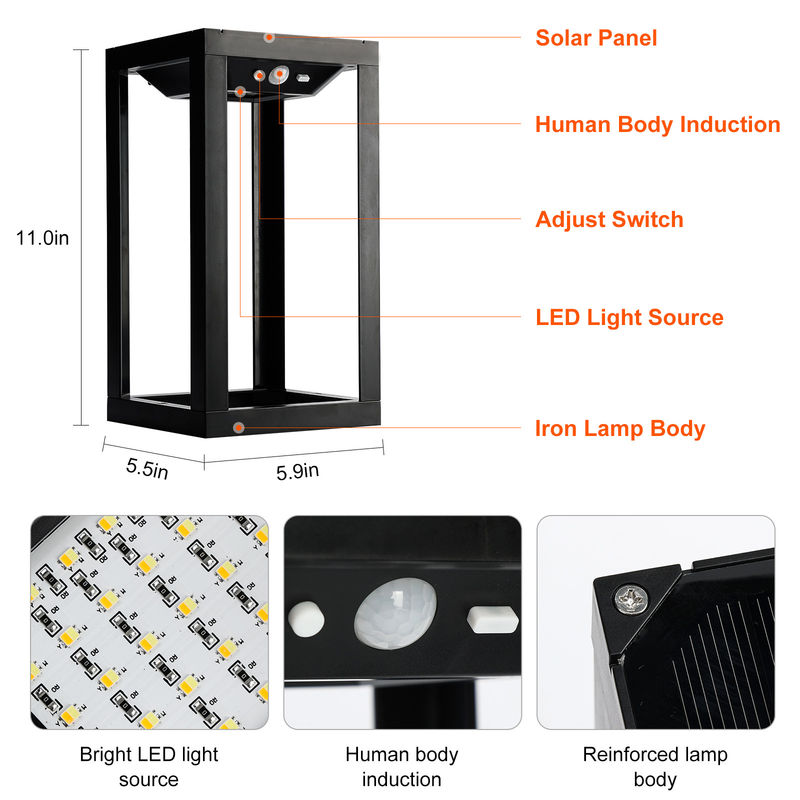 環境に優しい太陽光発電の暖かい白い装飾灯