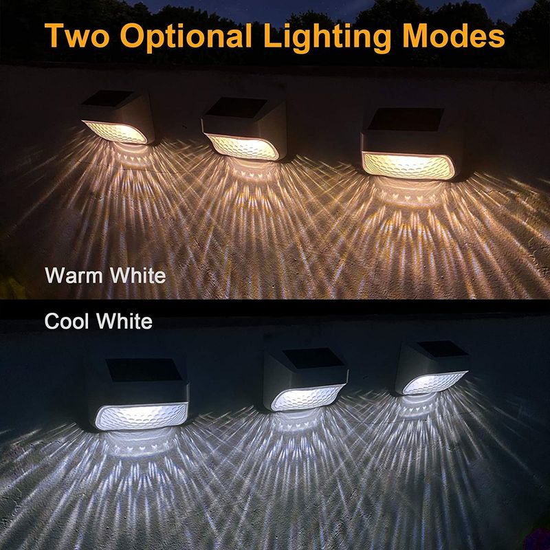 太陽光発電のフェンスライト LED 屋外防水 庭壁ライト 装飾の庭灯