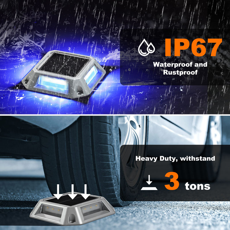 IP67 防水 屋外太陽光デッキライト セキュリティ 階段 庭 地面 経路 ドックライト