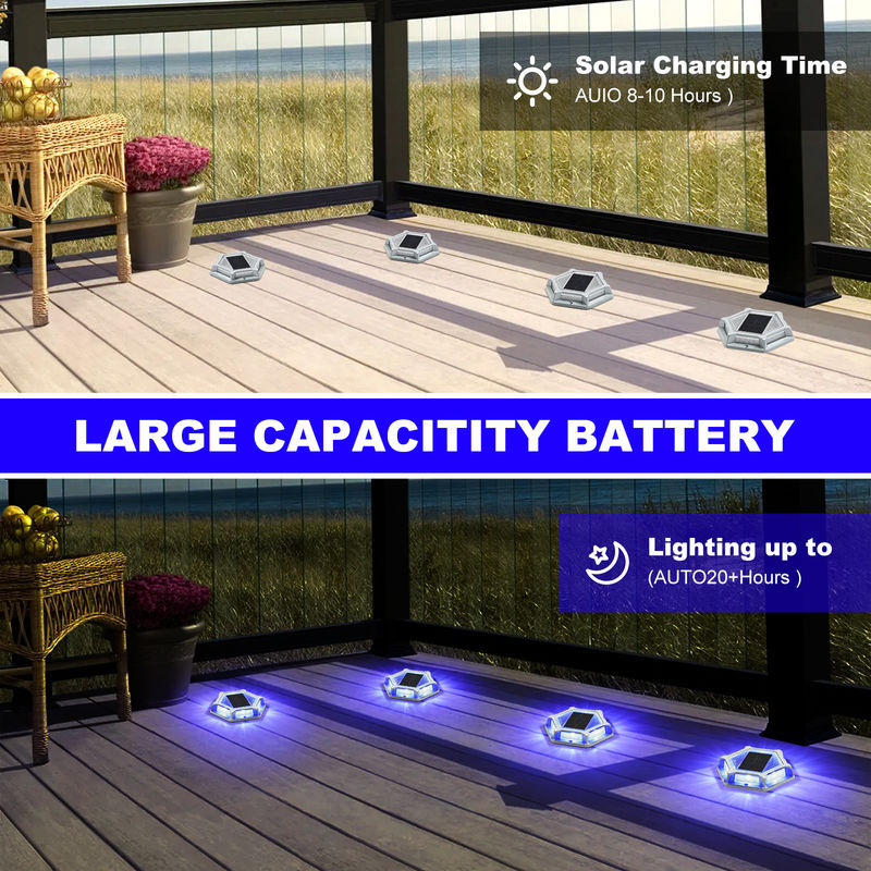 ソーラードックライト スクリュー 2V 設置 電圧 150g 重量 青/冷白 -20°C~60°C 作業温度 4パック