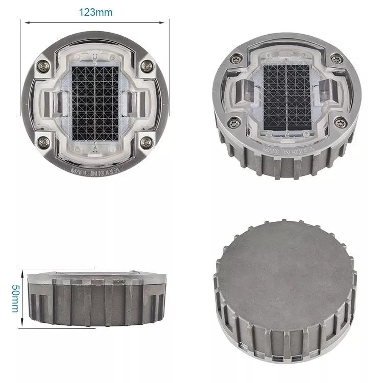 6 pcs LED 量 太陽光 LED ロードスタッド 3 年の寿命と Ni-Mh バッテリー