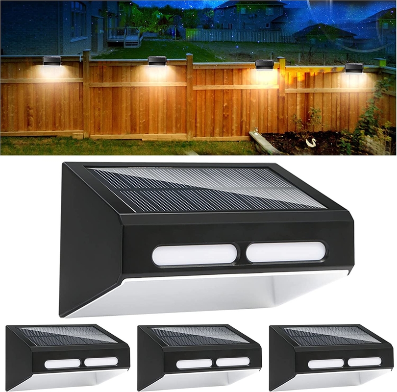 ABSボディ LED ウォールライト 暖かい白色 RGB 照明 IP65 防水 4 pcs LED