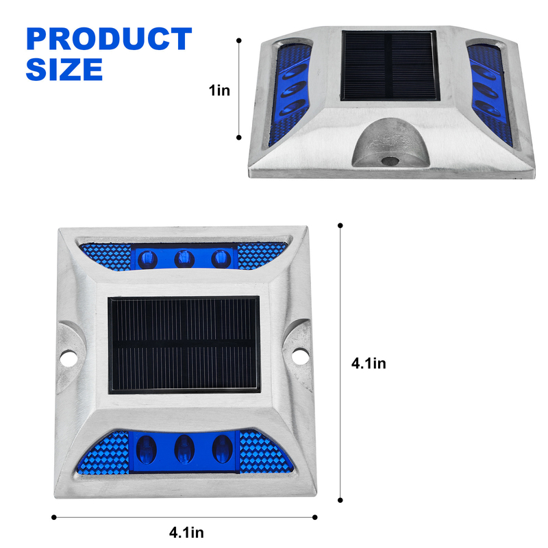 IP68 レテッド 太陽光道路標識灯 50000h 寿命と 2V 電圧