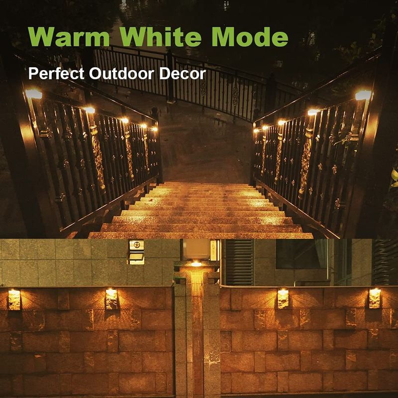 太陽光発電の壁ライト 暖かい白色RGBLED照明のためのリチウム電池