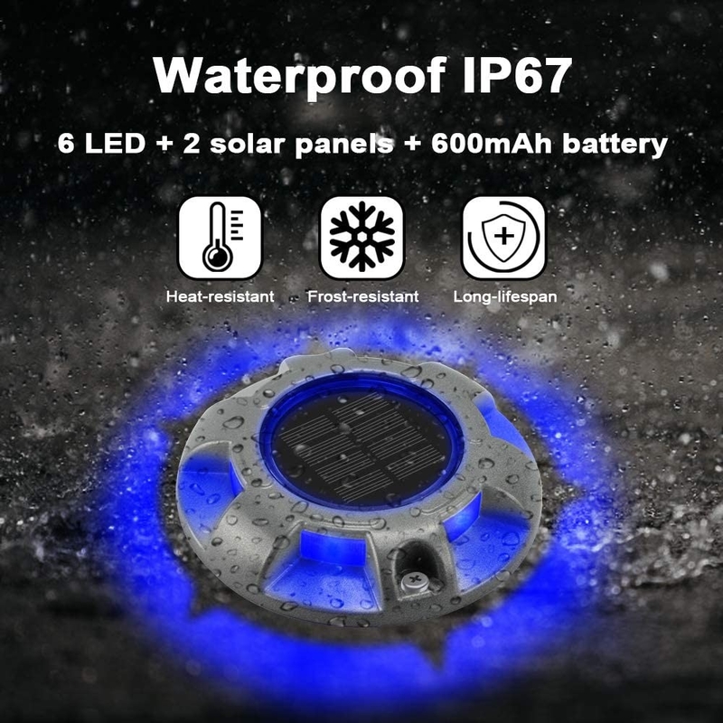 IP68 防水 アルミ ソーラー デック ドック フロア ライト ガーデン パス 114*22MM
