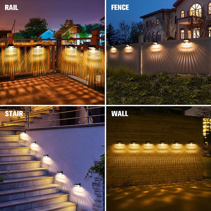 屋外防水デッキ壁ランプ LED 太陽光照明 庭園フェンスのための壁ライト 外壁