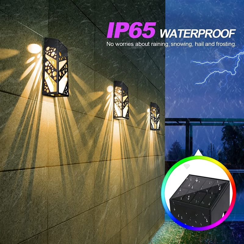 4.5 時間 充電 太陽光フェンスライト 容易な保全のために 屋外照明