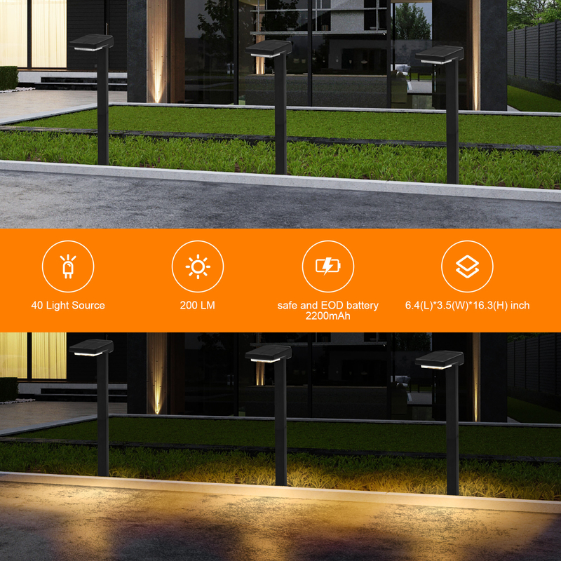 6 PC 数珠 IP65 太陽光ガーデンライト モノクリスタルシリコンパネル 5V/100MA