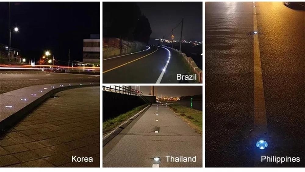 赤い太陽光道路スタッド 2V アルミ合金 PC IP68 防水 夜間の道路可視性を向上させる