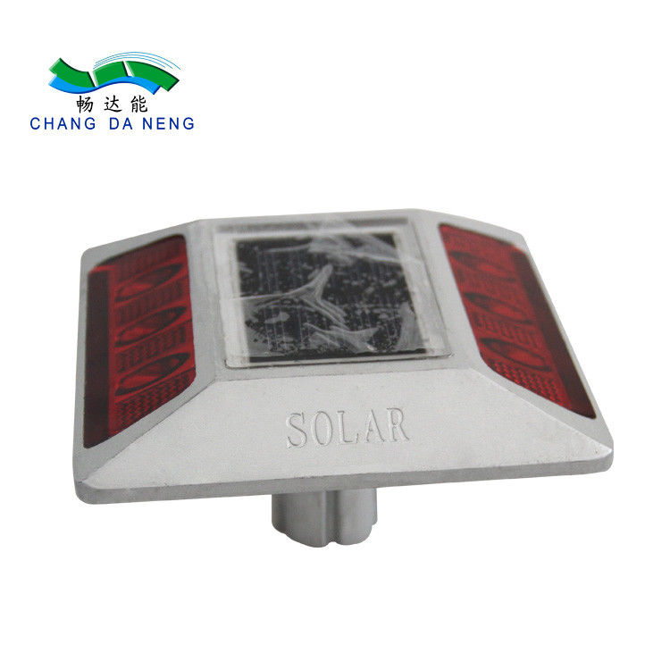 IP68 防水 太陽光 スパイク LED 鋳型 アルミ 反射器 脚付き道路交通指示灯