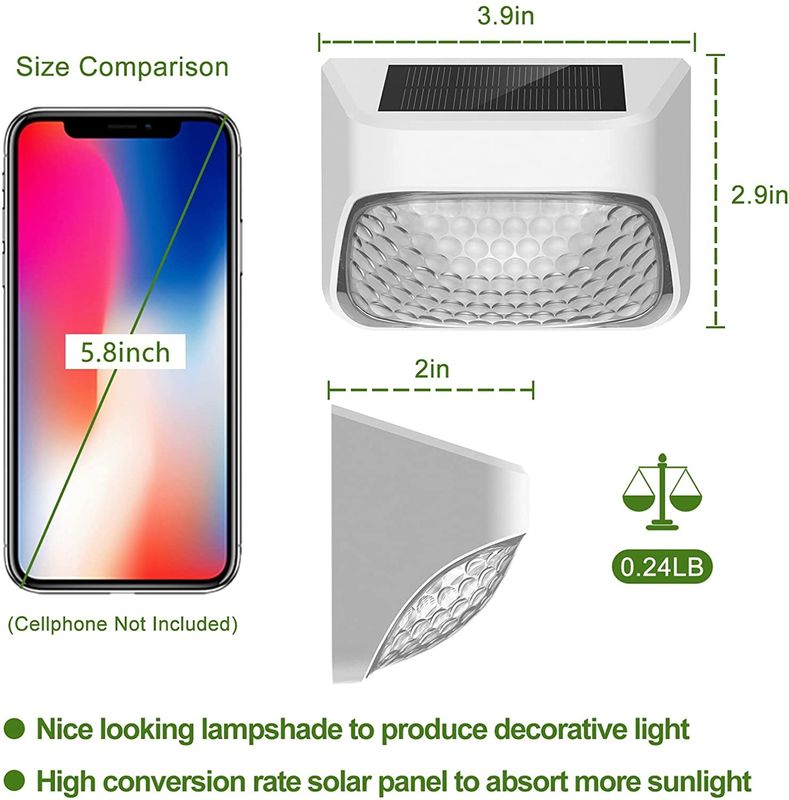太陽光発電の屋外防水装飾灯 壁 壁 階段 壁