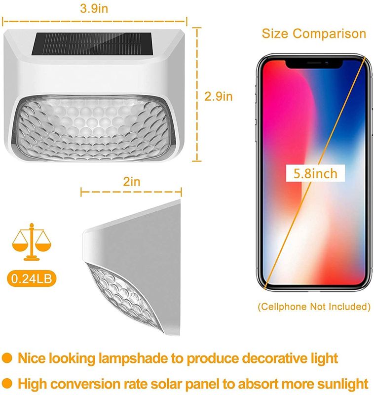 太陽光発電の屋外防水装飾灯 壁 壁 階段 壁