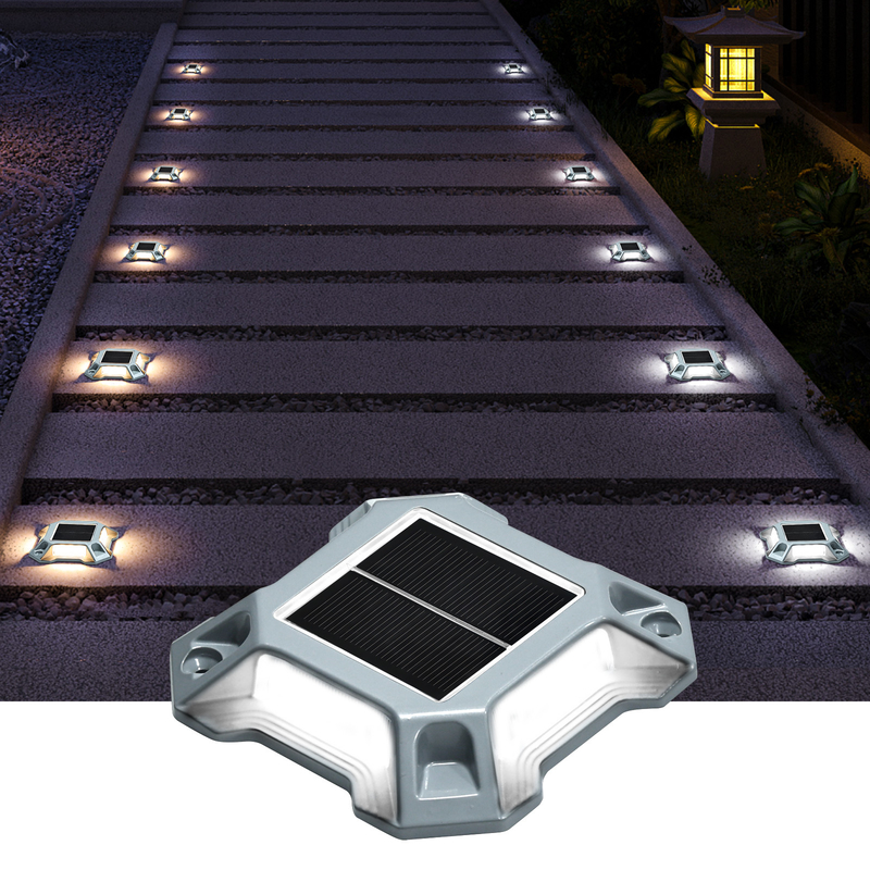 舗装 室外 アルミニウム合金 LED 道路ストッド 鉄道 ソーラー 発電 庭園 装飾 地面 デッキ ドック 床灯
