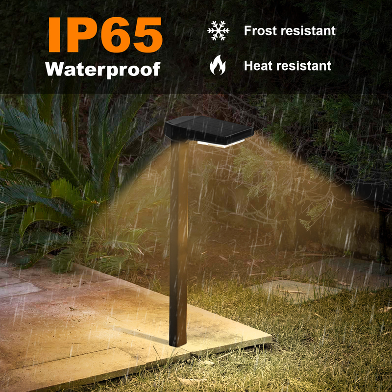 IP65 防水 200g 黒 ABS PMMA 太陽光フェンスライト モノクリスタルシリコン太陽光パネル
