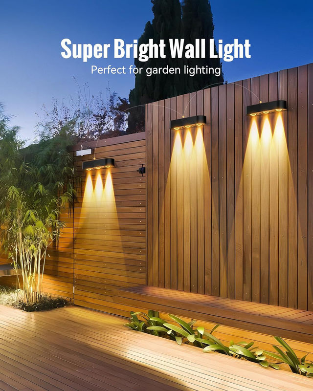 壁掛けソーラーデッキライト 20時間作業時間とIP68防水評価