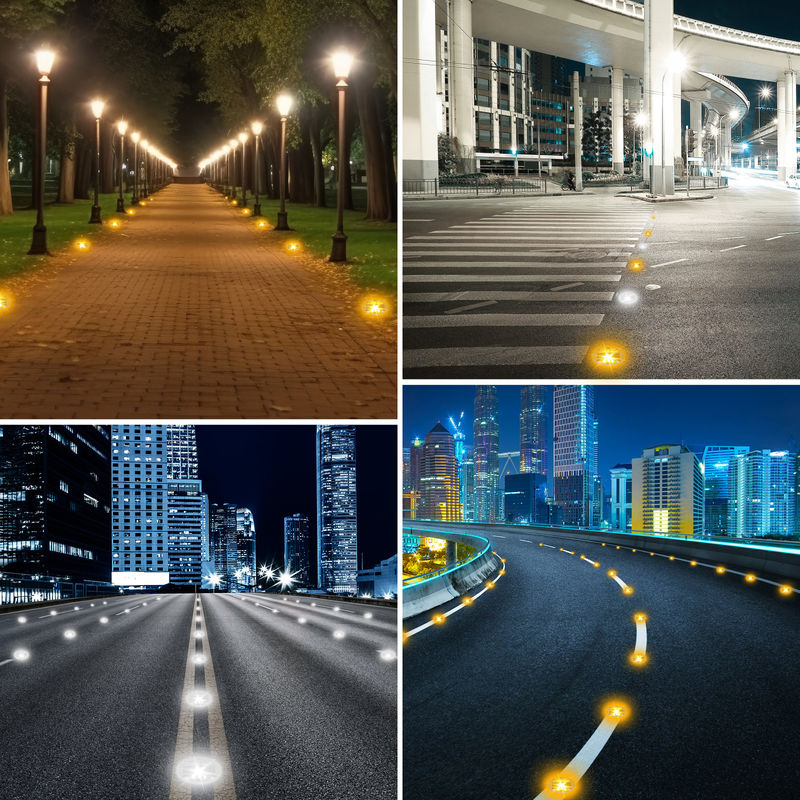 IP68 太陽光発電の緑色アルミニウムLED道路マーカー