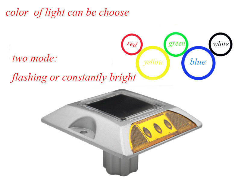 超長照明 6 LED 太陽光道路反射器 800 メートルの視距離