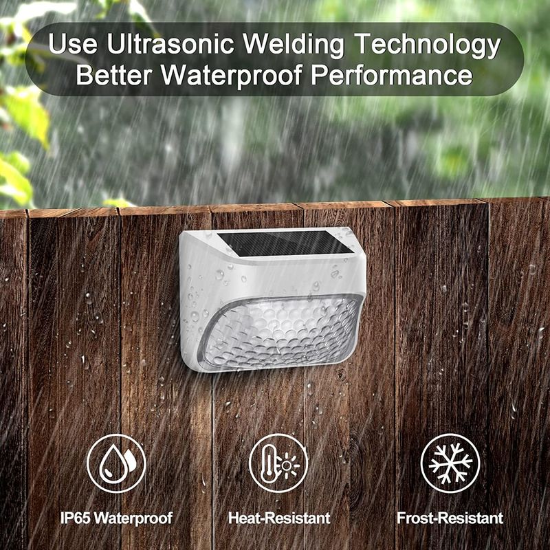 長持ち15時間の作業時間 単結晶シリコンパネル付き太陽光フェンスライト