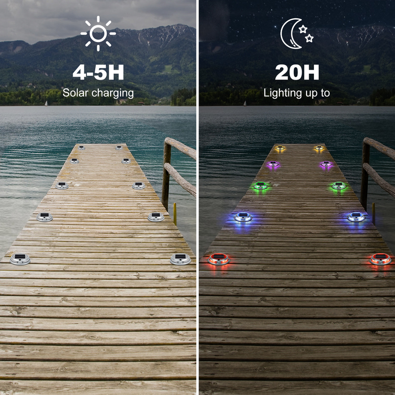 2V 防水太陽ドックライト 20 ルメン LED 光源