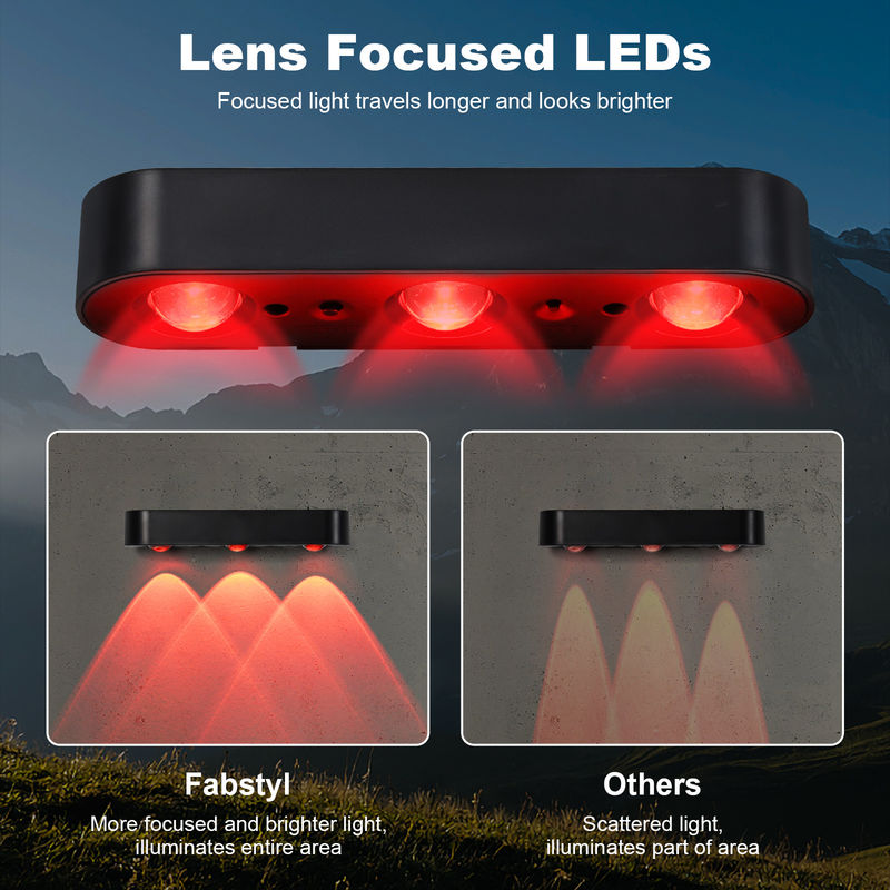 ホットホワイト RGB 太陽光発電 IP65 防水 屋外 LED フェンスライト 200g 屋外用