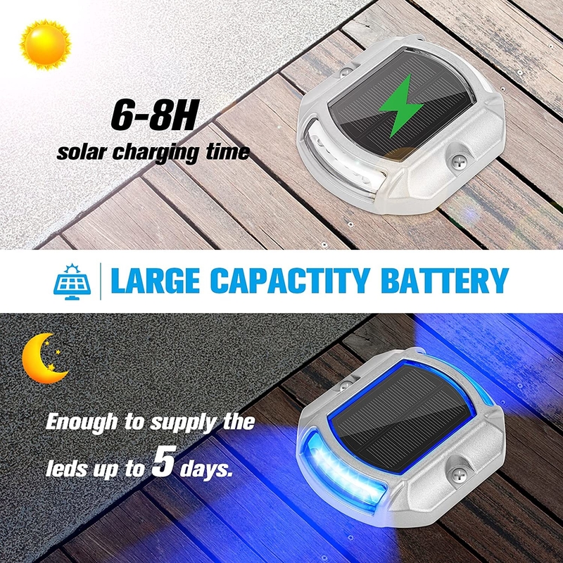 アリミニアム IP68 防水 太陽光発電のドックライト 屋外階段 階段 フェンス 庭院 パティオ