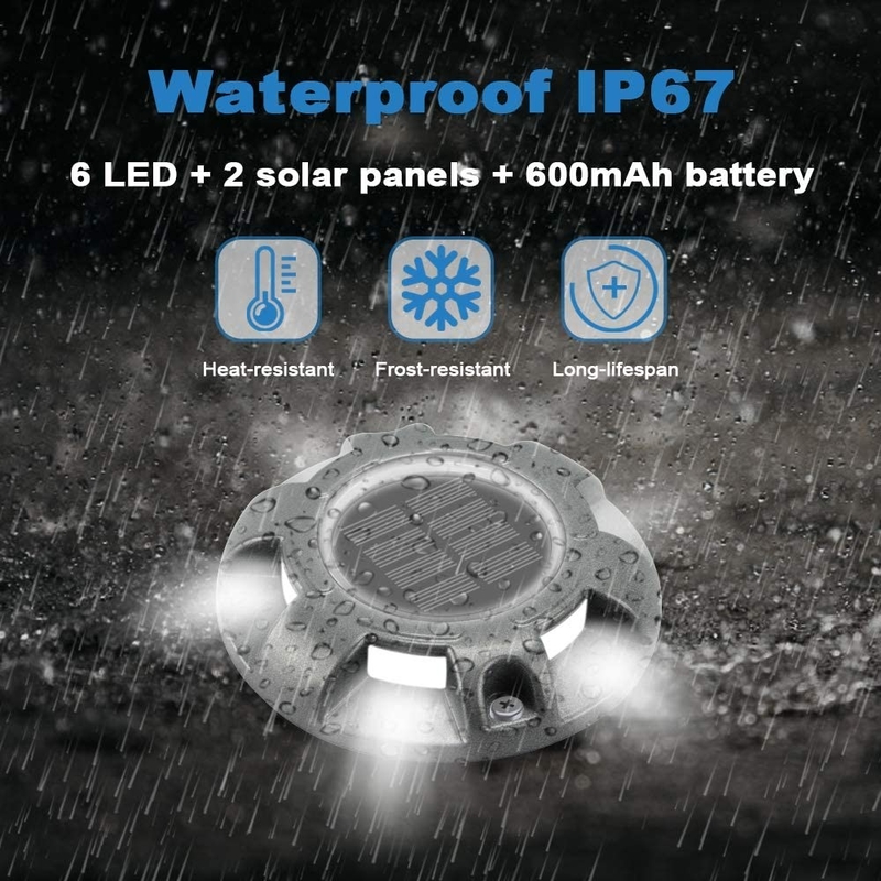 LED光源 太陽光発電の道路ストッド IP68 耐水性