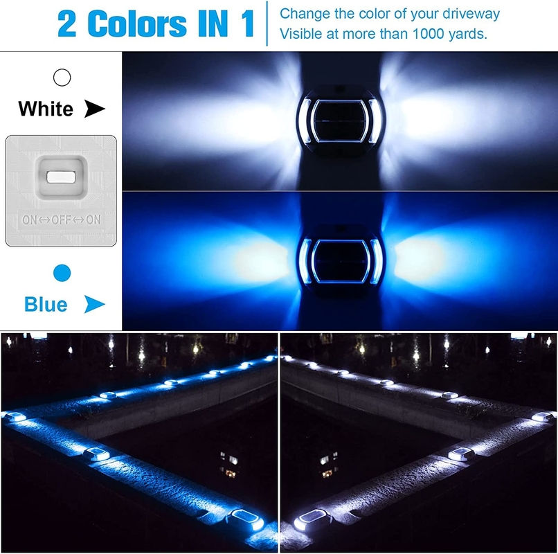 道路安全 LED 光源と作業時間 ≥100hの太陽光道路スタッド アルミ合金PC製