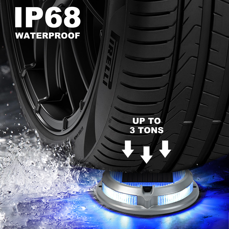 IP68 防水太陽光発電の道路標識器 アルミ合金PC材料と環境に優しい設計で安全性