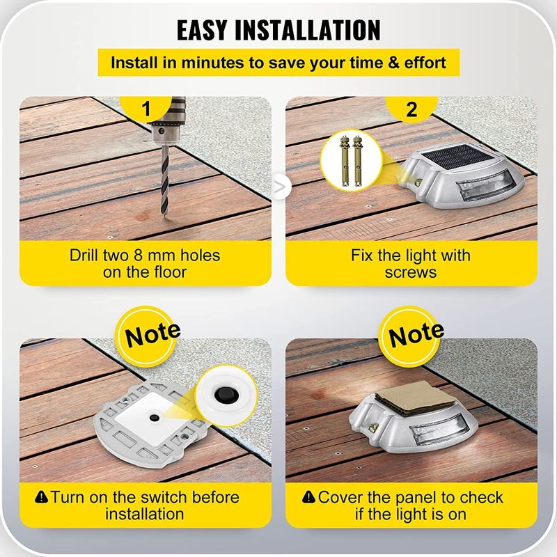 800mの可視性と10トン以上の負荷容量を持つ太陽光道路標識灯