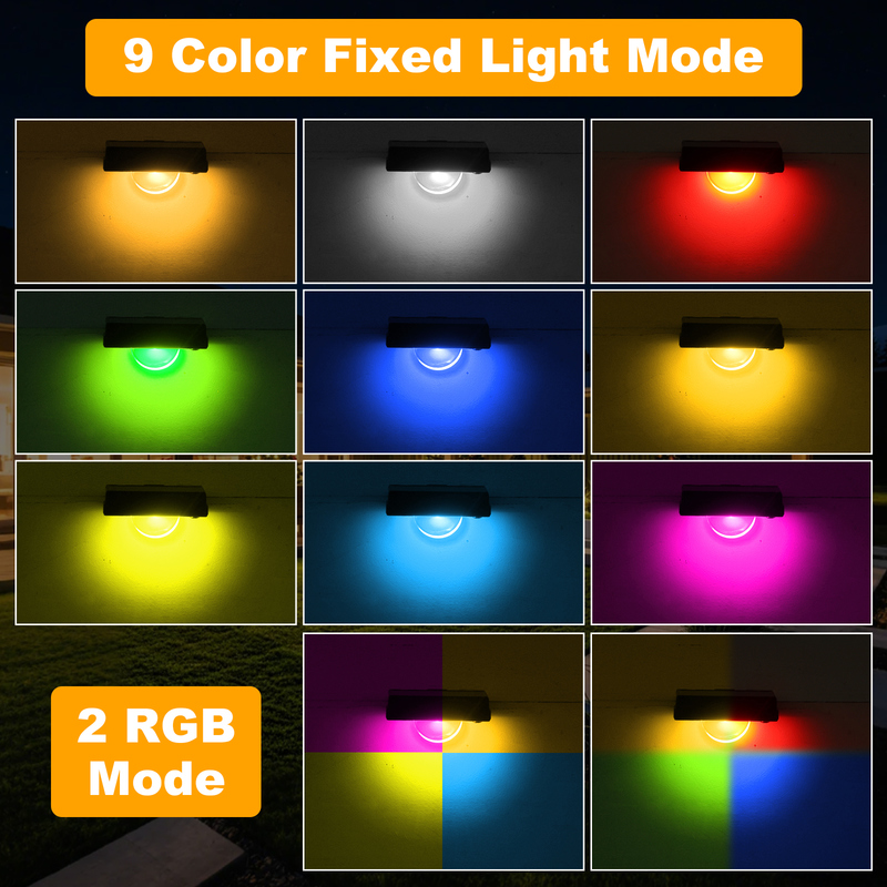 20時間動作時間ソーラーLEDフェンスライト、5V/100MAソーラーパネル、3.7V/500MAバッテリー搭載、庭や小道向け