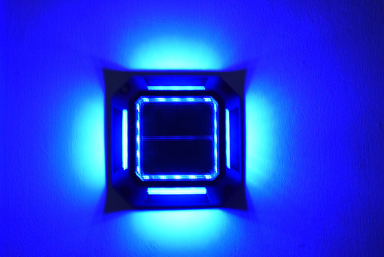 12PCS LEDビーズ 太陽光 LEDドライブウェイ ドックライト 屋外警告 庭道