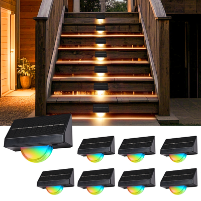 太陽光 LED フェンスライト 防水 RGB 屋外照明
