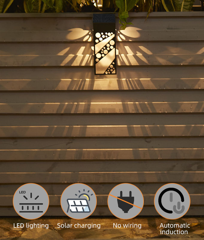 良質IP65防水長方形の屋外の装飾のための太陽壁ライト