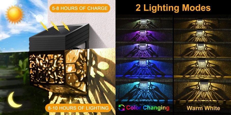 独特なパターン設計太陽塀は屋外LEDの照明waterprooofの耐久の庭ライトをつける