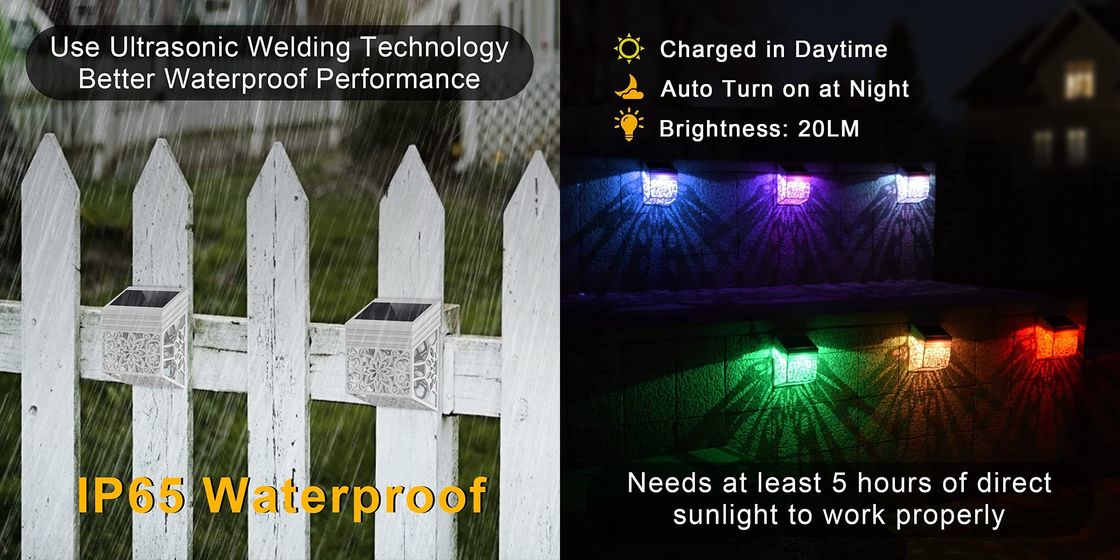 塀の壁の庭ライトLED装飾ランプのための太陽動力を与えられた景色ライト