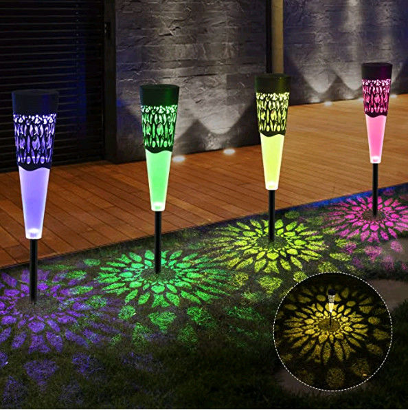 RGBの装飾的な太陽電池パネル屋外ライト芝生のための一定した明るい景色道