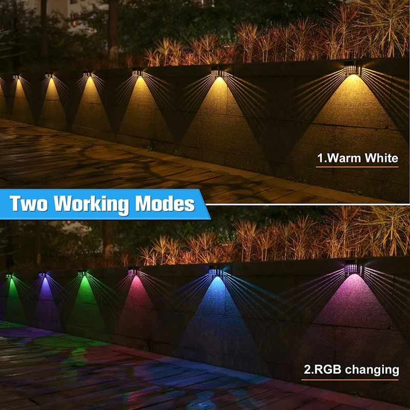 IP65防水太陽壁の塀LEDライトは80 *屋外のための80MMを美化する