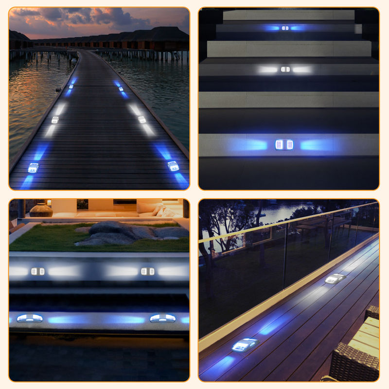 屋外アルミシェル ミニ 太陽光デッキライト 庭道のためのワイヤレス