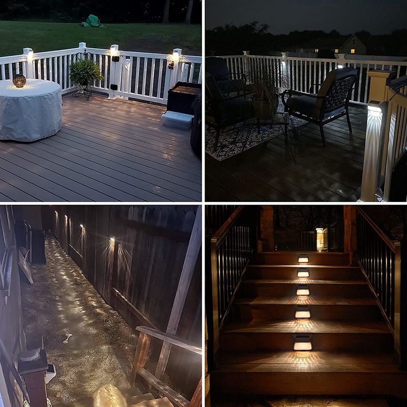 パティオの階段のための太陽光発電の庭灯 外庭道灯 太陽光壁フェンスライト