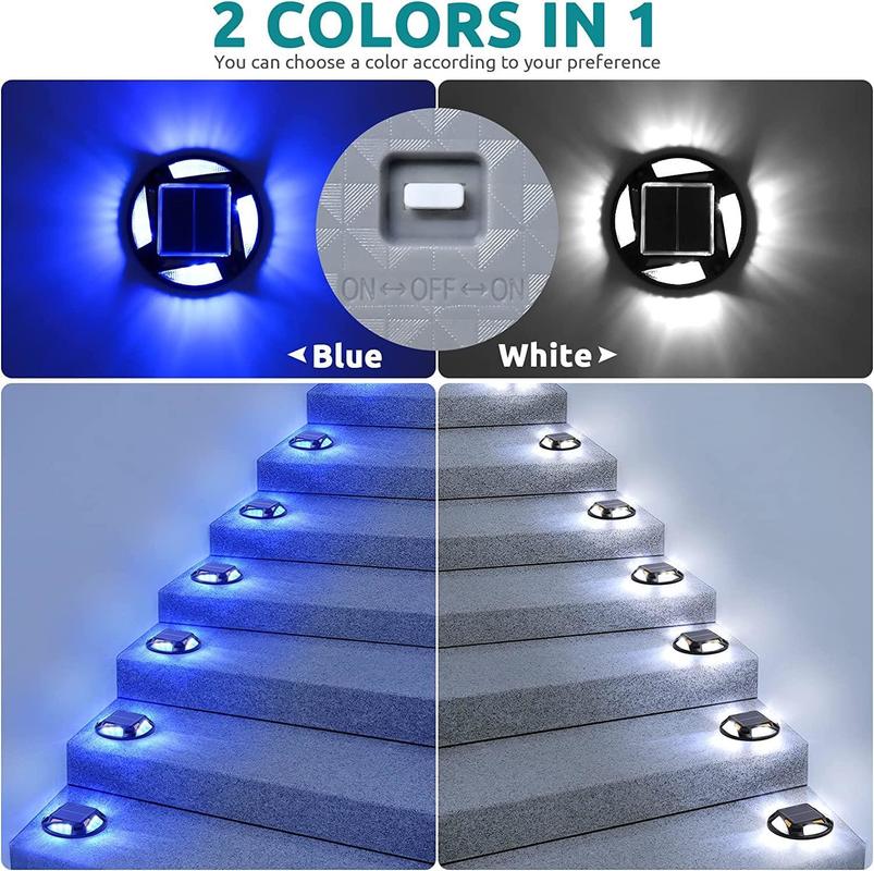 暖かい白色太陽光道路スタッド 12 LED 交通道路安全とドライブウェイ照明