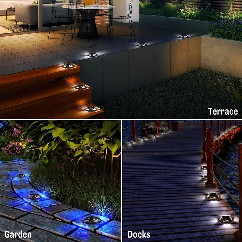 暖かい白色太陽光道路スタッド 12 LED 交通道路安全とドライブウェイ照明